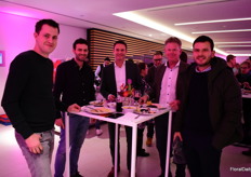 Christiaan en Hendrik with Edens Plants & Creations, Marco van Herk with Anthura, Sjaak van Schie and Carlo Sartori with Costa Farms