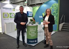 Henri Potze and Bettina Beinker of Greenhouse Sustainability. “Think climate positive”is their slogan. They can calculate a company’s environmental footprint.