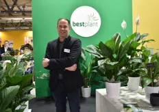 Patrick Zuidgeest of Bestplant, a grower of big spathiphyllum in the Netherlands.