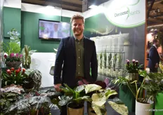 Laurent Taerwe of DeRoose Plants. They were at Myplant for the first time, showing their unique assortment which Italian customers value.