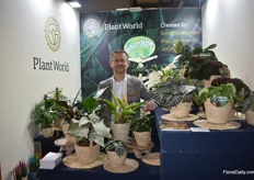 Richard Venema of Plant World presenting their broad collection of green plants for the Italian market.