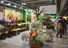 The booth of Danziger included both flowers and plants. 