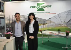 Yuri Marchesi and Samantha Morselli of Europrogress, an Italian manufacture of greenhouses.  