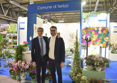 Filippo Faccioli of Myplant & Garden with Savino Antoniciello of Antoniciello Flor, one of the Four companies from the Puglia region. The growers in the Comune di Terlizzi are producers of cut flower and pot plants and were exhibiting at the show for the first time.