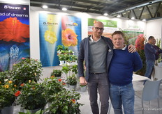 Alessendro Bock of DIEM with sales men Samuele. 