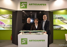 The team of Artigianfer, Mario and Massimo Cardelli and federido Traversari.