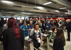 Busy at the entrance!