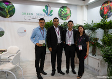 Green Genie Foliage's young team with CEO José Efraïn Rodriguez (second from the left)