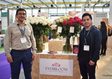 Federico Santa Cruz and Adrian Chandi of Everbloom, an Ecuadorian rose grower turning 15 years old this year.