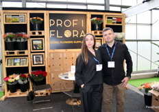 Olha Tustanivska and Bohdan Tustanivskyi of Profiflora, retail flower suppliers from Poland. They mentioned the logistics challenges that are currently affecting the market: a decline in space for flowers on airfreight.