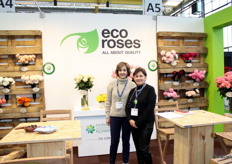Paulina Malo and Diana Erazo from EcoRoses, rose growers in Ecuador