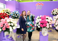 Mabel Alvarado and Karina Pallares of Floricola la Rosaleda