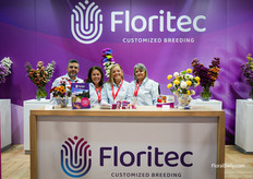 the Floritec team in their colorful booth