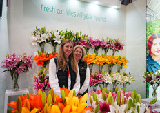 Mother and daughter from IM with their colorful lillies