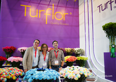 Turflor team with one of their buyers from Canada
