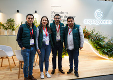Mauricio Beltran, Natalia Mancera and Brian Mancera of ExpoGreens, a foliage grower and exporter from Colombia