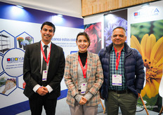 Simon Goldstein, Clara Ines Malpica and Juan Felipe Fernandez from Oboya Horticulture