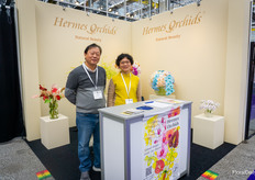 Lance Chuang and Olivia Lee came all the way from Taiwan to present the Hermes Orchids brand