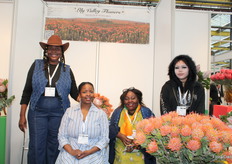 Lilian Dube and daughter Rufaro Chirairo, Razmadiaz Protea Flowers and Nurseries and Fadzai Mwakutuya, Ruskers Estates T/A Ruskers Flora and Iamba Hamburgh, Afroartlab