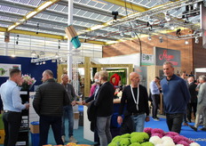 Busy in the booths and in the corridors