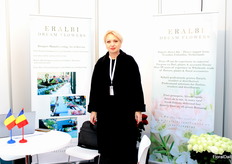 Alina Bivoleanu of Eralbi Dream Flowers, a flower importing company