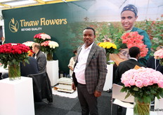 Mosisa Teferi of Tinaw Flowers, flower exporters from Ethiopia