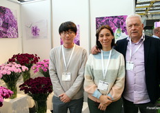 Nobukatsu Nakaya, Monica Useche and Ed Groot of Suntory Flowers