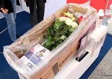 The Xbloom packaging solution from Gadot Agro, which helps to keep flowers fresh during air freight and sea freight