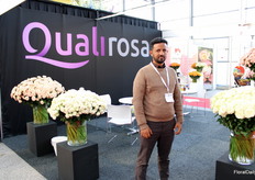 Yoseph Abebe Woldesenbet of Qualirosa, who brought roses from Ethiopia