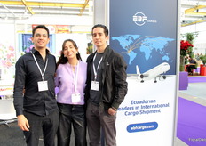 Patricio Brito, Karen Brito and Fernando Brito of EBF Cargo. The company has just opened a new office in Colombia.