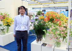 Hokuto Sasaki of the Japan Flowers and Plants Export Association