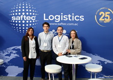 Irina Mejia, Jose Martin Durango, Jaime Durango and Isabel Alcivar of Saftec Logistics, who recently expanded its cold storage capacity to twice its current size