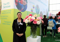 Melissa Reyes from Lucy Roses at the Import Promotion Desk stand
