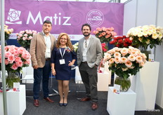 Carlos Martinez, Margarita Grijalva and Mateo Luzuriaga from Matiz Roses