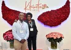 Mathia Yinda and Lucy Yinda from Kikwetu Flowers Limited