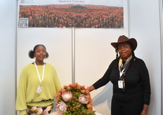 Rufaro Chirairo and Lilian Dube from Razmadlaz Protea Flowers and Nurseries