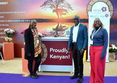 Lina Jamwa, Clement Tulezi and Daisy Micheni from Kenya Flower Council