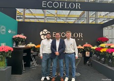 Matias Sarmiento, Manuel Sarmiento and Tomas Sarmiento from Ecoflor Group. IFTF 2025 is their 1st fair to present their new logo, preparing for a new branding in 2 months