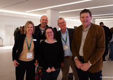 Yvonne Marquenie and Rob Tas of Plants & Flowers Foundation Holland, Sally Cullimore of HTA UK, Bert Koeze of Royal van Zanten and Lambert van Hooren of Rabobank