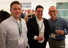 Elias Meerwaldt and Ben Worm of Chrysal International with Marco van der Sar of MPS