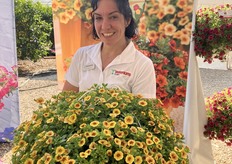 Lori Cruickshank with the calibrachoa Oasis series