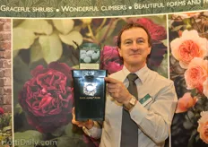 Bob McIntlock from David Austin Roses, UK. The English roses are specially selected and breeder for their fragrance and long shelf life.