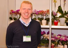 Søren Clausen from Danish nursery Gaarlev. It was the first time the Danish grower was present at Flowers and Hortech. They are researching the market possibilities and try to find and what kind of plant the Ukrainian consumer prefers.