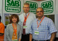 Jens Meyer (mid) from SAB Germany together with his colleagues