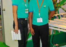 SQM's assistant general manager Nattaya Pomtip and agronomist Warayut Wongin
