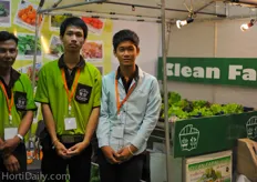 Clean Farm Thailand was also promoting the hydroponic gutter systems.
