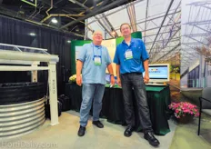Jan Koenekoop from Jade Systems together wit Rene van Dijk of Rene van Dijk Greenhouse Automation.