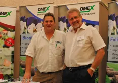 Richard Cameron and Terry Grimshaw from Omex Horticulture.