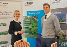 Toni Pedder and Adam Wray-Summerson from Clarke Energy