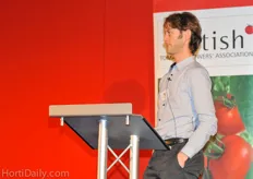 Phil Davis from Sockbridge Technology Center. Later you will find articles on the speakers on HortiDaily